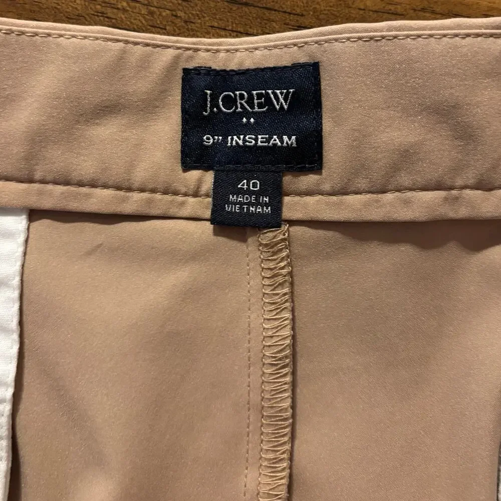 J Crew Men’s 40 Tech Shorts 9” Inseam Performance Golf Water Resistant Quick Dry